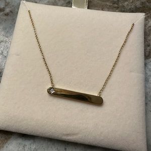 Awe Inspired diamond bar necklace